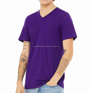 Camiseta Personalizada Más Barata para Elecciones, Camiseta de Cuello Redondo de Algodón y Poliéster, Color Morado - Product Image 2