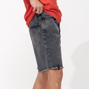 Pantalones Cortos de Color Liso Teñido con Acabado Ácido de Calidad en Oferta, Pantalones Cortos Casuales de Gimnasio para Hombre - Product Image 4