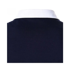 เสื้อโปโลคอปกสีตัดกันสำหรับผู้ชายแขนสั้นลำลองทรงเข้ารูประบายอากาศได้เสื้อยืดฤดูร้อน - Product Image 3