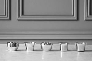 Stainless steel Modern Classic Tea Light Holders <b>Cup</b> Shape Gold Color Durable Home Decoration Candle Holders Set of Five - Product Image 2