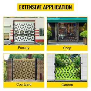 Cancello di Sicurezza Pieghevole in Acciaio a Fisarmonica, 2,13 m di Altezza x 2,13 m di Larghezza, Porta Espandibile Flessibile, Facile da Usare, Versatile e Sicuro - Product Image 3