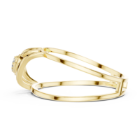 Bague en diamant CVD de luxe cultivé en laboratoire, entrelacée, personnalisée, en or multicolore et platine certifiée, avec bande en forme de X imbriquée, bijoux fins