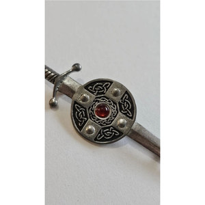 Broche Épée Celtique Écossaise Vintage en Étain Grande Taille pour Kilt – Décoration de Kilt – Vente en Gros Usine Écossaise - Product Image 2