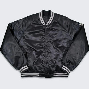 Blouson Bomber Satin Personnalisé pour Homme, Blouson Universitaire Style Letterman, Impression de Patch Logo d'Équipe, Broderie, Fournisseur de Vêtements en Gros - Product Image 3