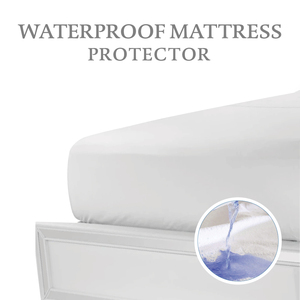 ที่คลุมที่นอนกันน้ำสีขาวเรียบหรูสำหรับการดูแลแบบใช้เสื่อนอน - Product Image 3