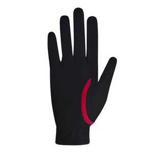 Gants d'équitation ZYNTRA INDUSTRIES rouge et noir en coton/polyester/spandex, antidérapants, à séchage rapide, respirants et légers, à doigts entiers - Product Image 2