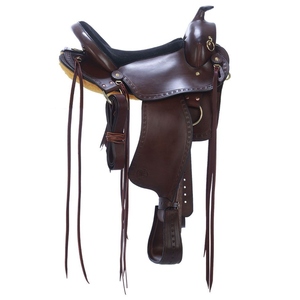 Selle d'équitation artisanale haut de gamme en cuir véritable, selle de style western, équipement équestre personnalisé, fabricant OEM en gros - Product Image 2