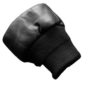 <b>Men's</b> Winter Warm <b>Coat</b> with Stand Collar Top Layer down Cotton <b>Sheepskin</b> Real Leather Slim Thickened Design Canvas Fabric - Product Image 2