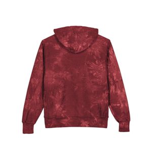 Sweat-shirt à capuche pour homme en coton de haute qualité, surdimensionné, vintage, couleur bordeaux, lavage à l'acide, écologique, personnalisé OEM/ODM - Product Image 2