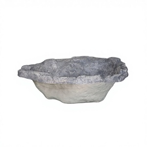 Ornements de bassin de jardin en fibre de verre FRP légers KNT Creations, résistants aux intempéries, imperméables, faits à la main, modernes, personnalisables, pour l'intérieur et l'extérieur - Product Image 1