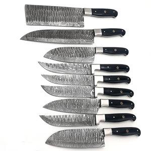 Juego de cuchillos de cocina estilo Damasco, colección de cuchillos de chef de acero Damasco duradero para cocinar fácilmente y uso en la cocina - Product Image 6