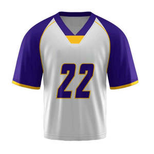 Custom Team Lacrosse Jersey V Neck Sportswear Anti-Bacterial <b>Silk</b> Screen Printed Uniform Shirt 100% Polyester Quick Dry <b>Red</b> - Product Image 1