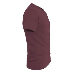 เสื้อยืดคอกว้างสีพื้น ผ้าฝ้าย 100% สำหรับผู้ชาย - สวมใส่สบาย ทรงหลวม ระบายอากาศได้ดี แห้งเร็ว แขนสั้น เหมาะสำหรับใส่ลำลอง - Product Image 6