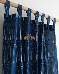 Tapis en coton imprimé à la main avec motif ethnique de feuilles, style bohème, à ombrage léger, pour salon et hôtel - Product Image 4