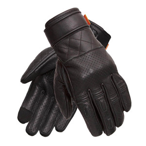 Guantes de Motociclismo de Cuero Marrón, Compatibles con Pantalla Táctil, con Cierre de Velcro, para Ciclismo y Motocicleta - Product Image 6