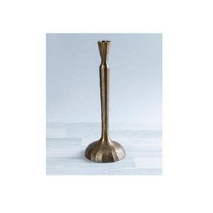 Bougeoir en aluminium plaqué nickel martelé Bougeoir en aluminium moulé lourd bougeoir modernisme pour la maison - Product Image 4