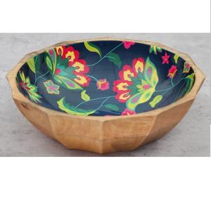 Tazón Redondo Natural para Ensalada, Tazones de Bambú y Madera de Coco, Atractivos Tazones Decorativos de Diseño para Servir Alimentos - Product Image 2