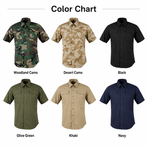 Uniforme de Camuflaje de Alta Calidad, Lona Resistente al Desgarro, Transpirable, de Secado Rápido, Apto para Verano, Vestido Completo, Manga Corta y Larga - Product Image 5