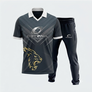 Meilleur fabricant fournisseur d'uniformes de cricket imprimés pour hommes, ensemble de vêtements d'équipe, maillot et pantalon, qualité supérieure, 100% polyester, vêtements de sport - Product Image 2