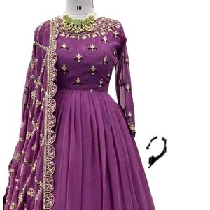 Ensemble de Salwar Lehenga de Mariage FANCY avec Broderie, Vêtement pour Occasions Spéciales pour Femmes - Product Image 1