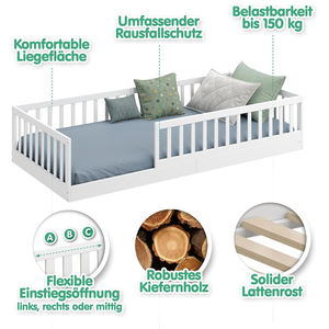 Marco de cama de suelo de madera de alta calidad para muebles de dormitorio de seguridad para niños con cama de suelo para niños pequeños - Product Image 4