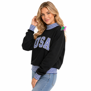 เสื้อสเวตเชิ้ตคอเต่าทรงโอเวอร์ไซส์แบบสั่งทำ OEM ODM ผ้าฝ้ายฟลีซ 100% สตรีทแวร์ เป็นมิตรกับสิ่งแวดล้อม ป้องกันการเป็นขุย เหมาะสำหรับฤดูใบไม้ร่วง ฤดูหนาว และฤดูใบไม้ผลิ - Product Image 3