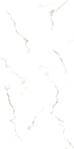 Carreaux de sol en porcelaine effet marbre blanc minimaliste 600x1200mm finition mate pour utilisation intérieure dans le salon - Product Image 5