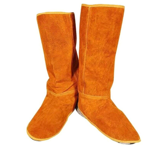 Fire Proof Suede Safety <b>Boots</b> Covers <b>Welded</b> Seam Regular Fit 500°C - 800°C Heat Resistance Fire Protection Gear Shoes Cover - Product Image 5