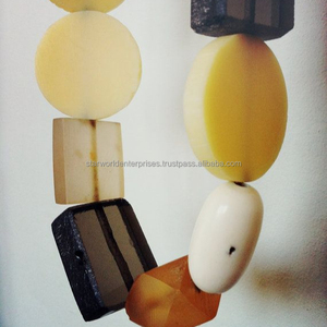 สร้อยคอเรซิน งานฝีมือแมกนีเซีย ขาตั้งเทียนอาเกต เครื่องประดับสร้อยคอทํามือ - Product Image 1