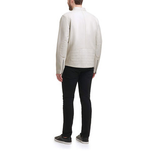 Mens New Fashion Racing Leather <b>Jacket</b> Premium Comfortable Full Sleeves Genuine Leather Hooded Collar Winter Front <b>Heated</b> - Product Image 2