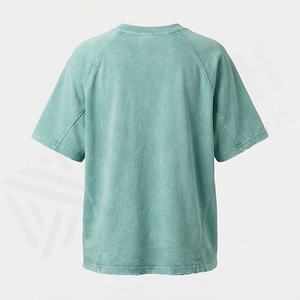 Camiseta de Mujer con Lavado Ácido al por Mayor, de Alta Calidad, con Estampado Personalizado, Ajuste Delgado, Lisa, Duradera, para Fitness y Entrenamiento - Product Image 2