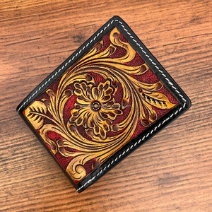 กระเป๋าสตางค์หนังเครื่องมือขนาดเล็กแบบพกพาสำหรับใส่เหรียญทำจากหนังแท้หรูหราสไตล์ธุรกิจบางเหมาะสำหรับใช้เดินทาง - Product Image 4