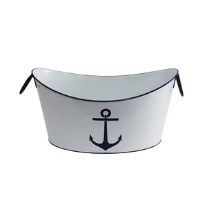 Seau à glace en acier inoxydable au design moderne, refroidisseur à vin, porte-champagne pour les fêtes, les événements et le service au bar - Product Image 2