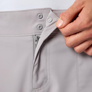 Pantalon de pêche pour homme avec logo personnalisé, couleur gris clair, multi-poches, tissu extensible hydrofuge, pantalon de randonnée en plein air - Product Image 5