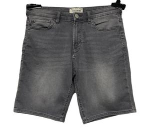 Pantalones Cortos Casuales para Hombre, 100% Algodón, Sarga Lavada, 220g, Transpirables, Cintura Media, Cierre de Cremallera, Antiarrugas, Ecológicos - Product Image 1