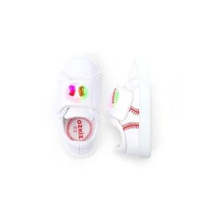 Zapatillas Deportivas Brillantes Estilo Coreano OZKIZ para Niños de 2 a 7 Años, Material Sintético, Venta al Por Mayor para Primavera/Otoño - Product Image 1