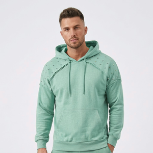 Sudadera con Capucha de Algodón 100% Personalizada con Cremallera, Bordado y Pedrería, de Alta Calidad, para Invierno, Estilo Casual, con Logotipo Personalizado, Novedad 2026 - Product Image 3