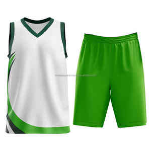 Conjunto de uniforme de baloncesto reversible personalizado al por mayor para adultos ropa deportiva transpirable diseño de logotipo en blanco para sublimación de club de equipo - Product Image 1