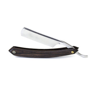 New Arrival High Quality Stainless Steel & Wood Handle <b>Straight</b> Shaving <b>Razors</b> for Barber Use Durable Face Shavers Made Pakistan - Product Image 1