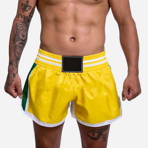 Shorts d'entraînement Muay Thai et Sanda pour hommes et femmes, avec logo frontal, shorts MMA pour arts martiaux, uniformes de boxe - Product Image 5