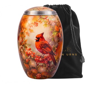 Red <b>Cardinal</b> Bird Cremation Urn for Human Ashes Memorial Adult Funeral Urn 10 inches - Product Image 2