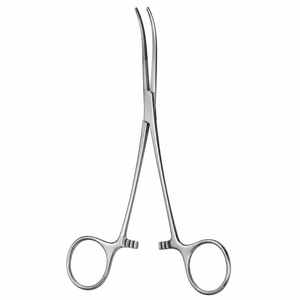 Pinces à artères thoraciques RUMEL légèrement courbées 9-1/2 po (24,1 cm) et entièrement courbées à mâchoires angulées 9-1/4 po (23,5 cm) ZETOMEDPRO - Product Image 1