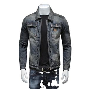 Chaquetas vaqueras de alta calidad para hombre, chaqueta vaquera transpirable con lavado ácido de estilo Vintage de algodón 100% para invierno, moda informal - Product Image 4