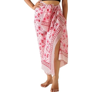 Women <b>Sheer</b> Chiffon Beach Cover Up Sarong Pareo Wrap <b>Bikini</b> Swimsuit Lightweight Flowy Summer Swimwear 2026 - Product Image 1