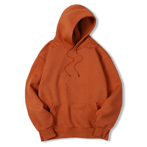 Printemps et Automne Casual Hoodie Hommes et Femmes Top Candy Solid Color Hoodie New Style - Orange, XXL - Product Image 5