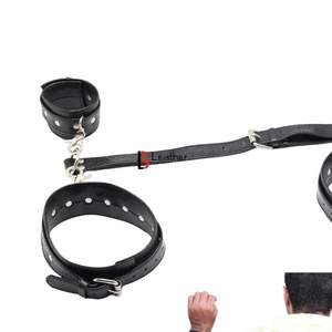 Leather <b>Bed</b> <b>Restraint</b> Straps Set with Reinforced Stitching - Product Image 6