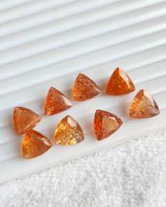 Piedras Preciosas de Piedra Solar Natural de 9 mm, Facetadas, Calibradas, Compre Ahora, Piedras Sueltas al por Mayor para la Fabricación de Joyas, Piedra Solar Más Vendida - Product Image 3