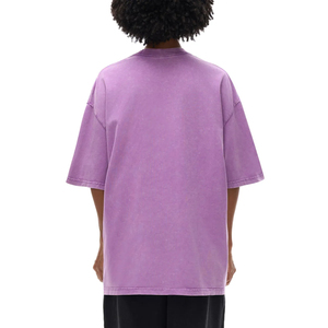 OEM/ODM Customized Print Logo Unisex Drop Shoulder Streetwear Blank Design Short Neck Women <b>T</b> Shirt 100%Cotton Jersey Acid Wash - Product Image 3