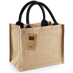 ถุงผ้ากระสอบธรรมชาติแบบพกพา เป็นมิตรกับสิ่งแวดล้อม ใช้ซ้ำได้ สำหรับซื้อของในซูเปอร์มาร์เก็ตและบรรจุภัณฑ์ค้าปลีก - Product Image 1