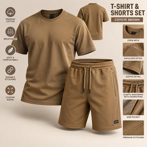Premium 100% Cotton Breathable Printed <b>Mens</b> T-Shirt <b>Shorts</b> Set OEM ODM Custom Apparel Manufacturer - Product Image 3